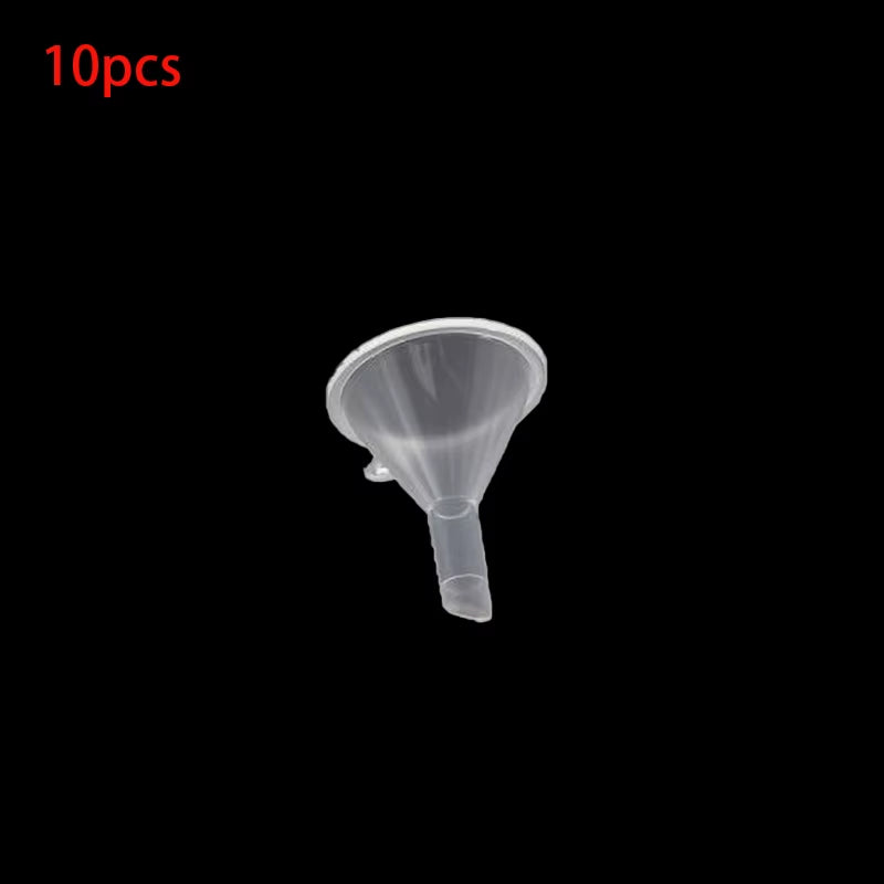 10PCS Mini Plastic Funnels for Perfume Diffuser Bottle Small Mouth Liquid Oil Funnels Laboratory Supplies Tools