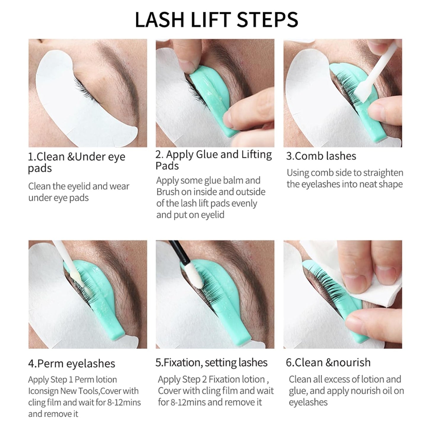 Lash Lift Kit - Eyelash Lift Lotion, Brow Lamination and Lash Perm Solution for Curling Lashes to Get Supermodel Eyes, Long-Lasting and Easy to Use at Home Multipurpose Lash Perm Kit