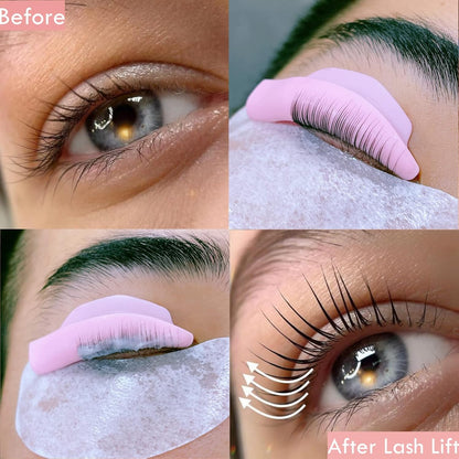 Eyelash Perm Silicone Pads - 23 Piece Reusable Lash Lift Shields for Different Length Eyelashes