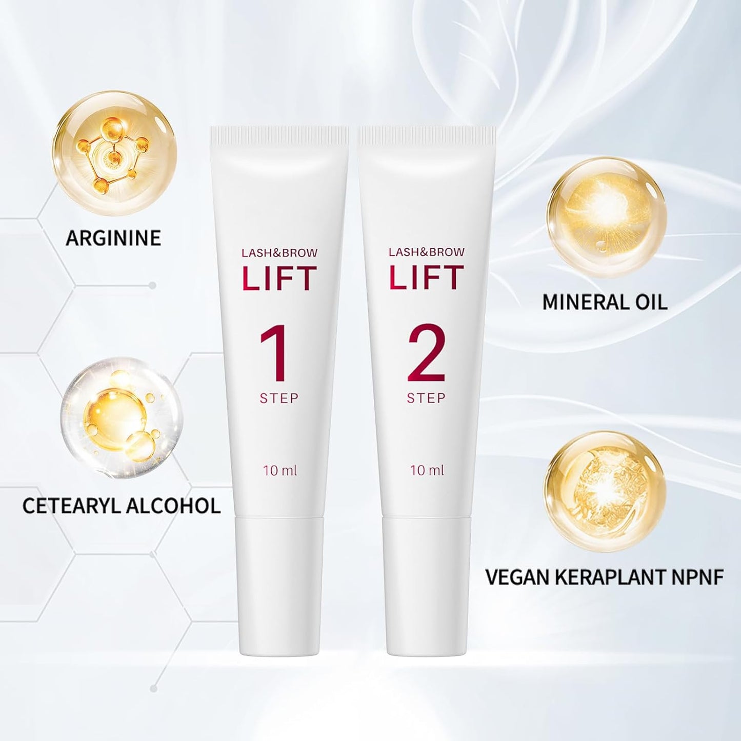 Lash Lift Kit - Eyelash Lift Lotion,  Brow Lamination and Lash Perm Solution for Curling Lashes to Get Supermodel Eyes, Long-Lasting and Easy to Use at Home Multipurpose Lash Perm Kit