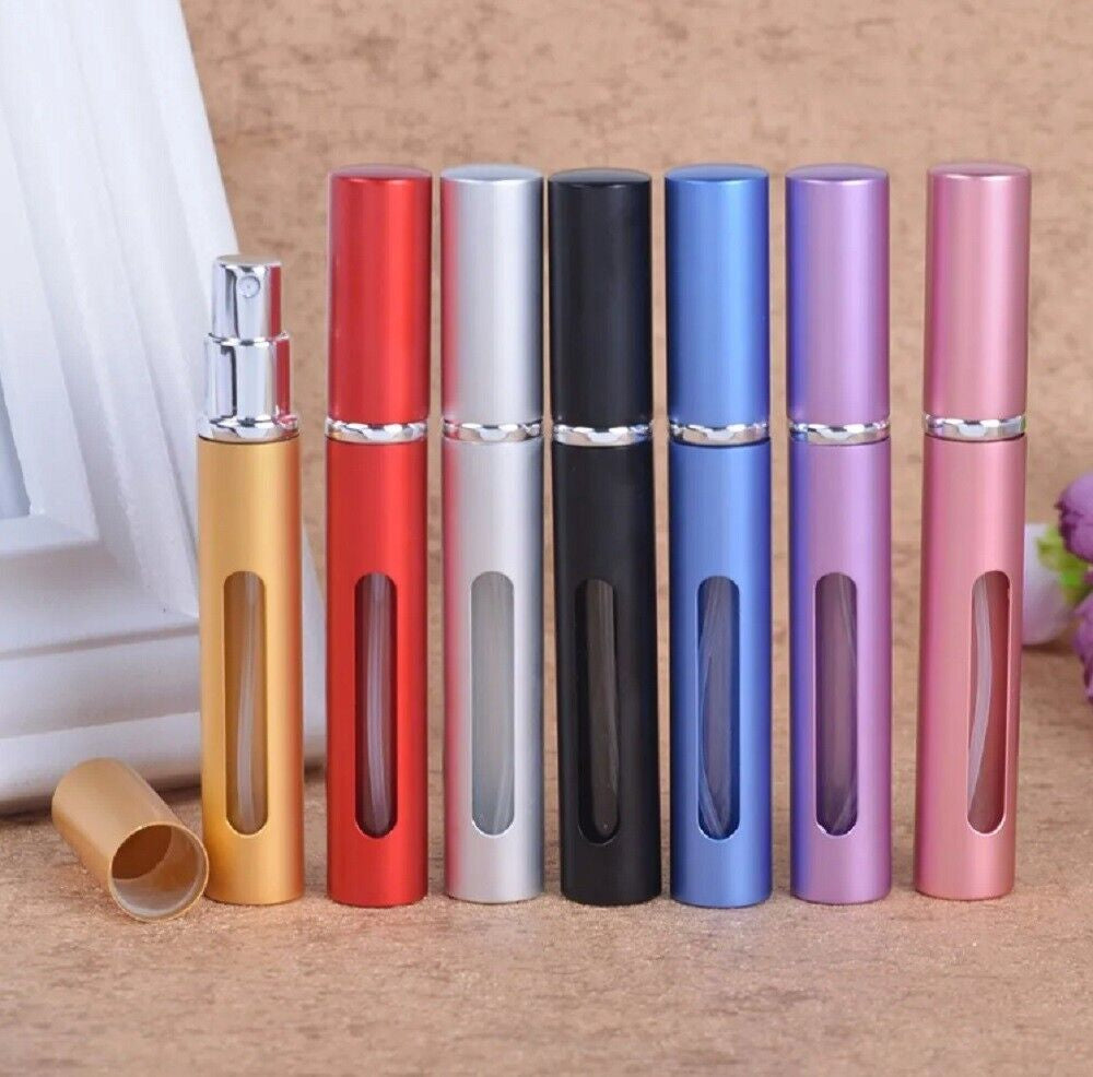 7 Pack 10Ml Perfume Atomizer Bottles Refillable Travel Spray Pump Set Leakproof
