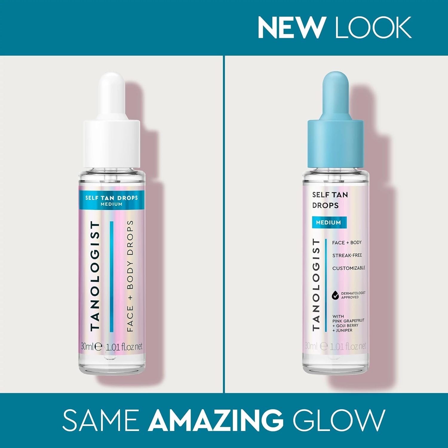 Face and Body Self Tan Drops, Medium - Bronzing Drops - Illuminating Self Tanning Drops, Natural Ingredients & Vegan - 1.01 Fl Oz
