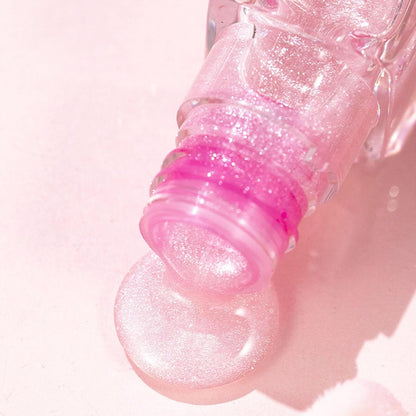 Magic Color Changing Lip Oil, Magic Lip Plumping Gloss, Moisturizing Lip Oil Tinted, Long Lasting Nourishing Lip Glow Oil Primer Lip Tint Cosmetics (2PC)