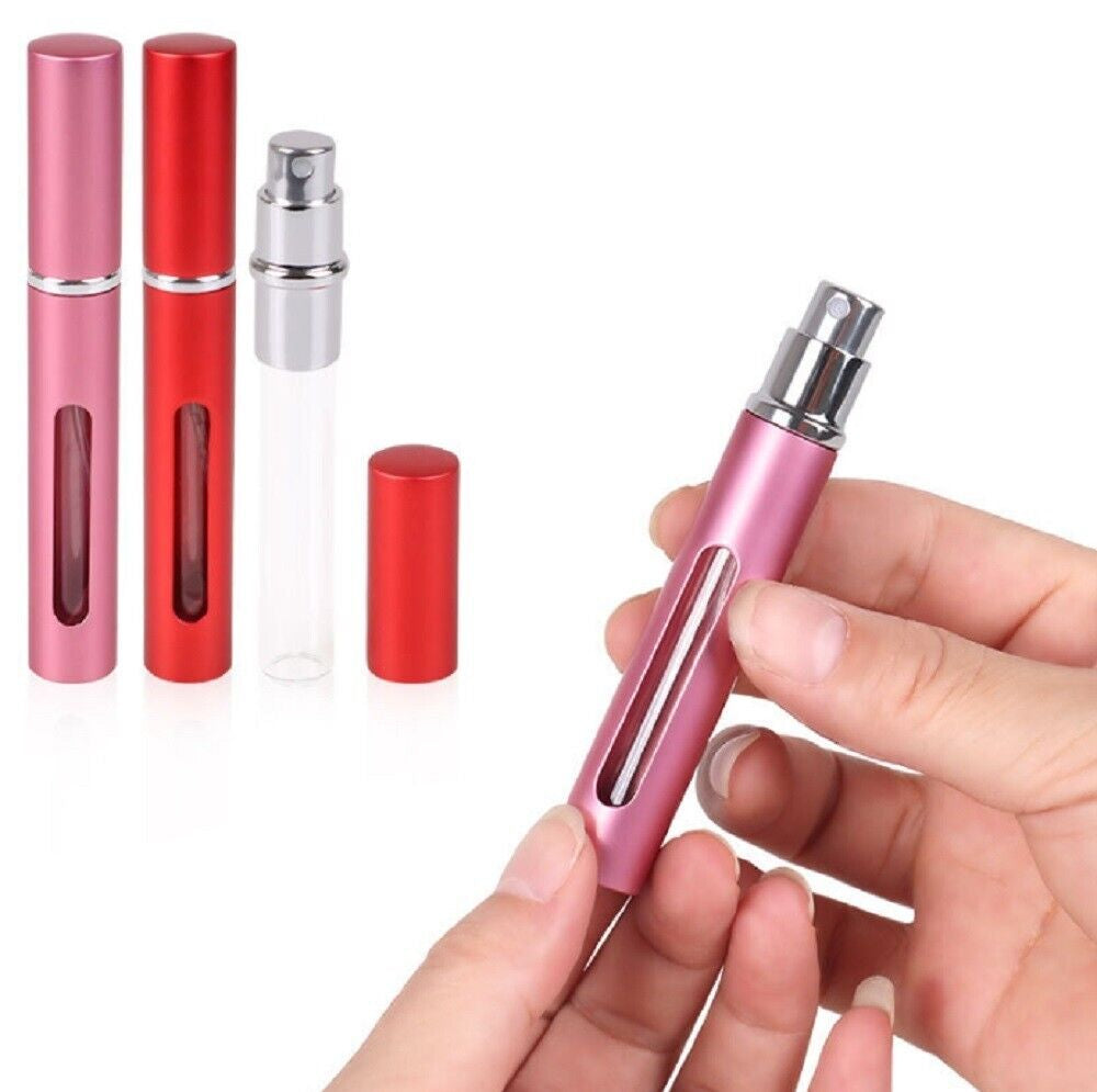 7 Pack 10Ml Perfume Atomizer Bottles Refillable Travel Spray Pump Set Leakproof