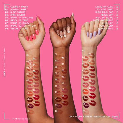 Duck Plump Extreme Sensation Lip Plumping Gloss, Mauve Out of My Way, 0.23 Fl Oz