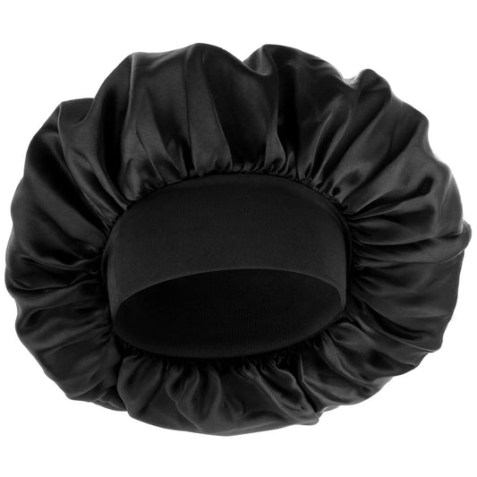 WLLHYF Silk Bonnet for Men Satin Bonnet Double Layer Elastic Band Silk Sleep