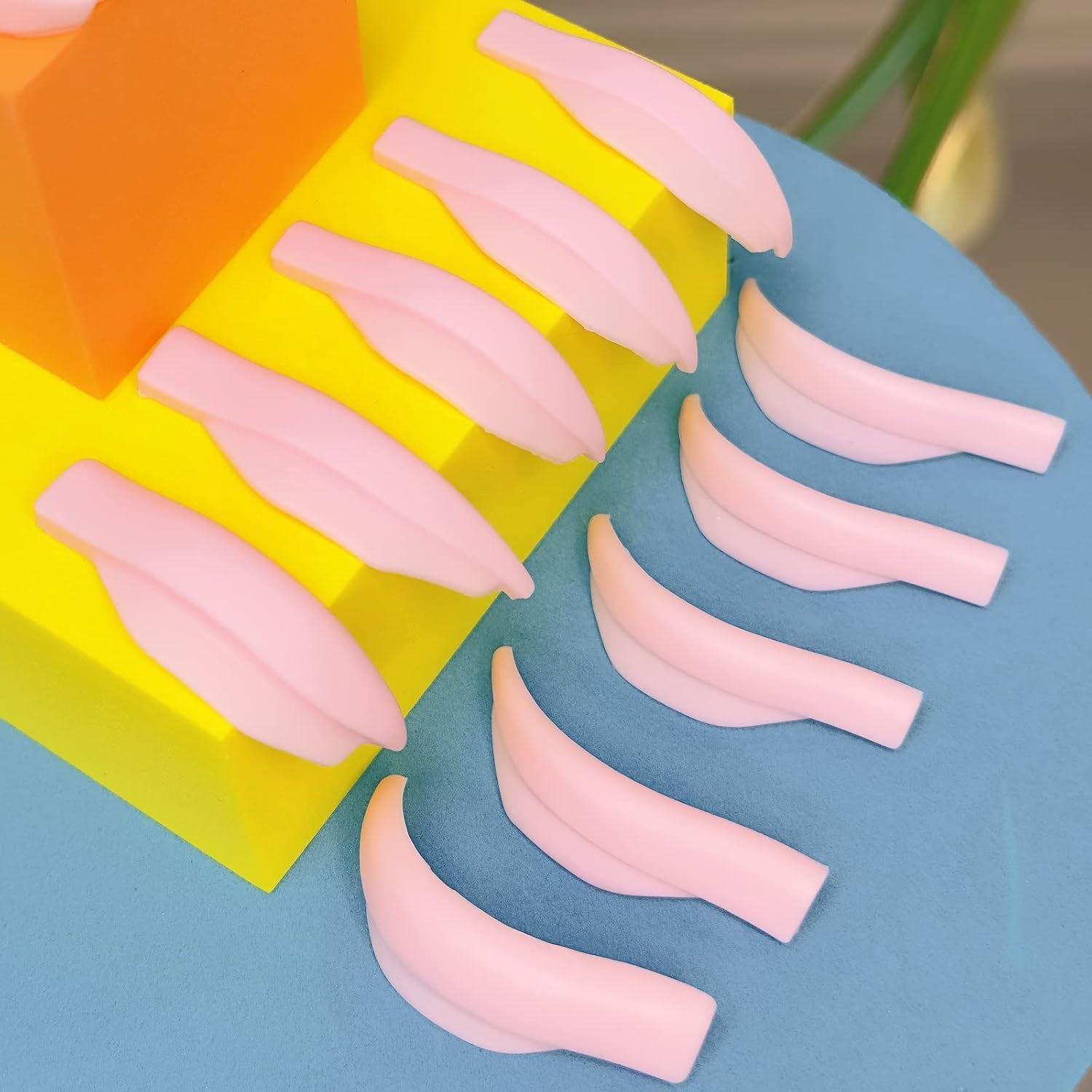 Eyelash Perm Silicone Pads - 23 Piece Reusable Lash Lift Shields for Different Length Eyelashes