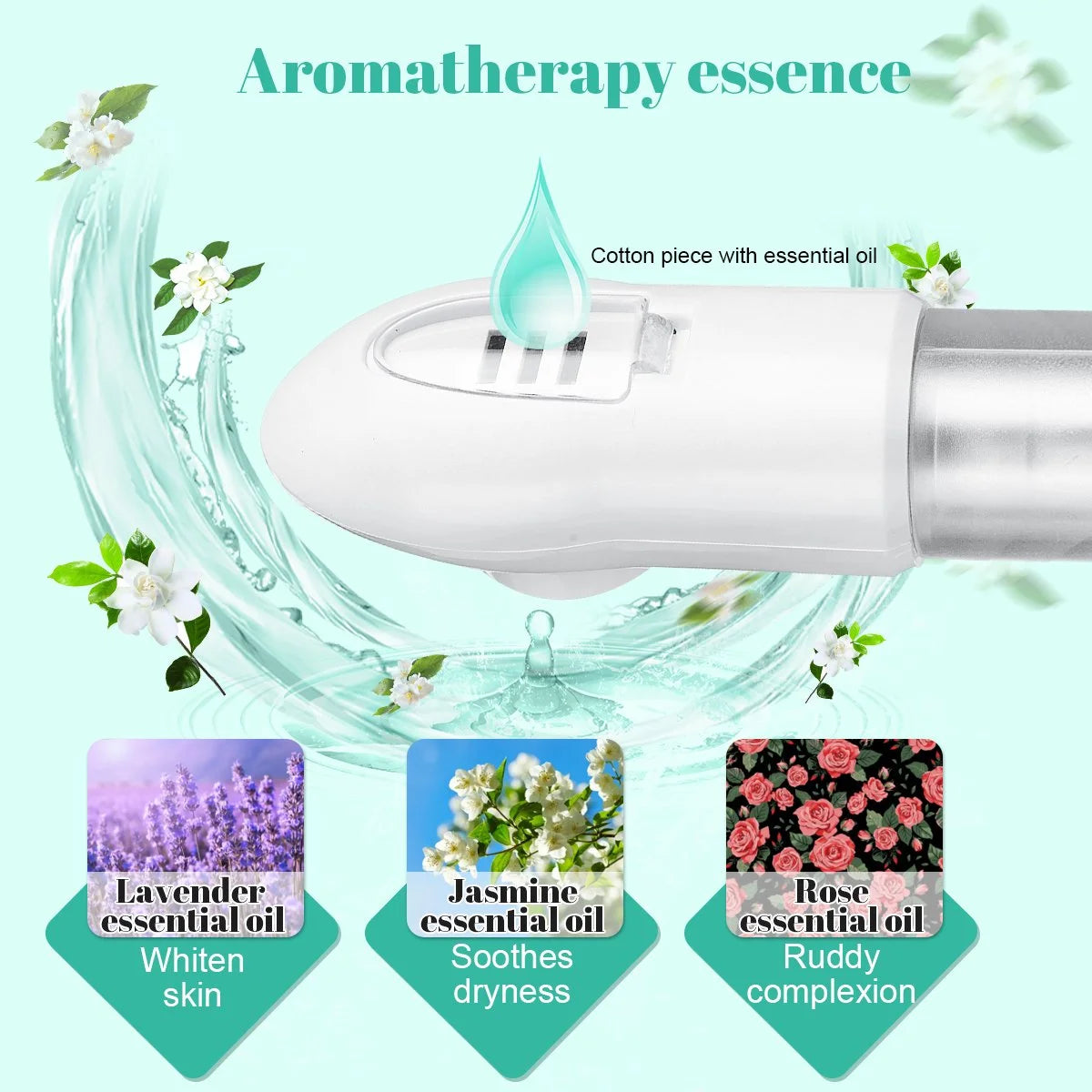 Portable Facial Steamer, Nano Ionic  with 180°Rotatable Sprayer, Warm/Cold Mist Portable Facial Steamer for Salon and SPA
