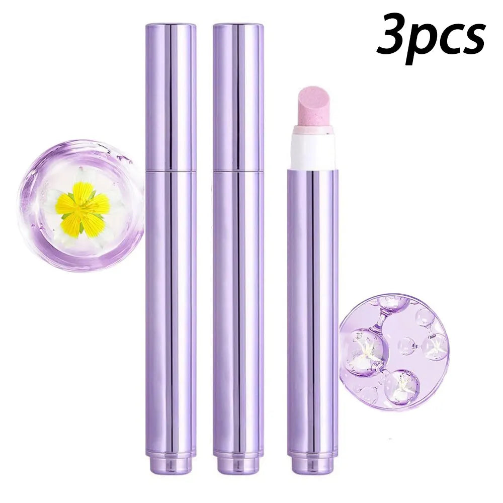 3-In-1 Cuticle Oil Pen Cuticle Pusher Nail Pen Dead Skin & Cuticle Remover Pen Nail Oil Pen with Ceramic Tip for Nails Care