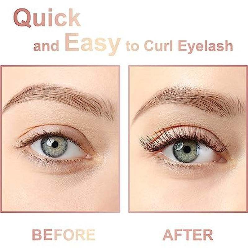 Heated Eyelash Curlers  Electric Eye Lash Curler with Mascara or False Eyelash Makeup Comb - Three Heating Modes Create Eye Opening & Lifted and Natural Lashes