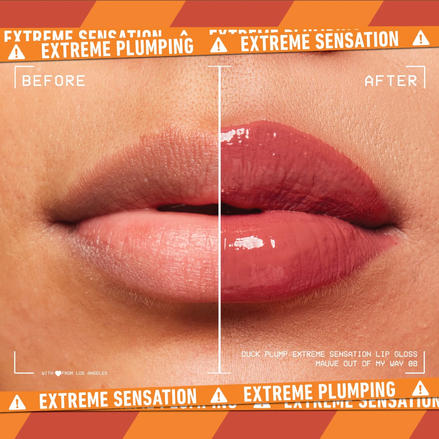 Duck Plump Extreme Sensation Lip Plumping Gloss, Mauve Out of My Way, 0.23 Fl Oz