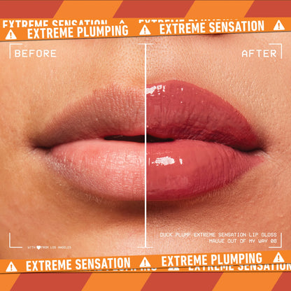 Duck Plump Extreme Sensation Lip Plumping Gloss, Mauve Out of My Way, 0.23 Fl Oz