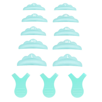 Eyelash Perm Silicone Pads - 23 Piece Reusable Lash Lift Shields for Different Length Eyelashes