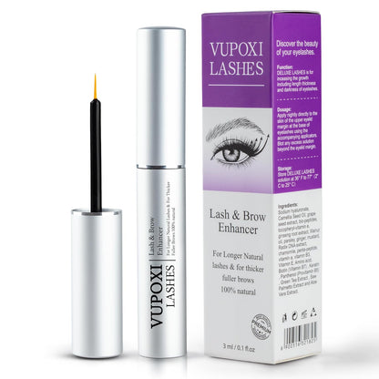 Lash Serum for Eyelash Growth - 100% Herbal Serum to Grow Lashes, Waterproof Serum for Thicker, Fuller, and Longer Lashes 0.1 Fl. Oz.