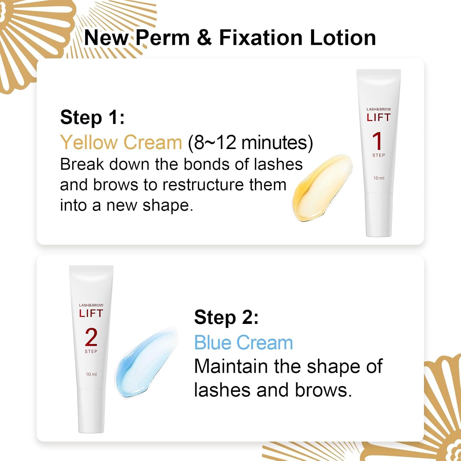 Lash Lift Kit - Eyelash Lift Lotion,  Brow Lamination and Lash Perm Solution for Curling Lashes to Get Supermodel Eyes, Long-Lasting and Easy to Use at Home Multipurpose Lash Perm Kit