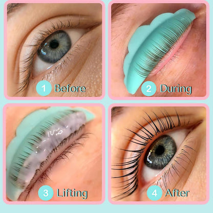 Eyelash Perm Silicone Pads - 23 Piece Reusable Lash Lift Shields for Different Length Eyelashes