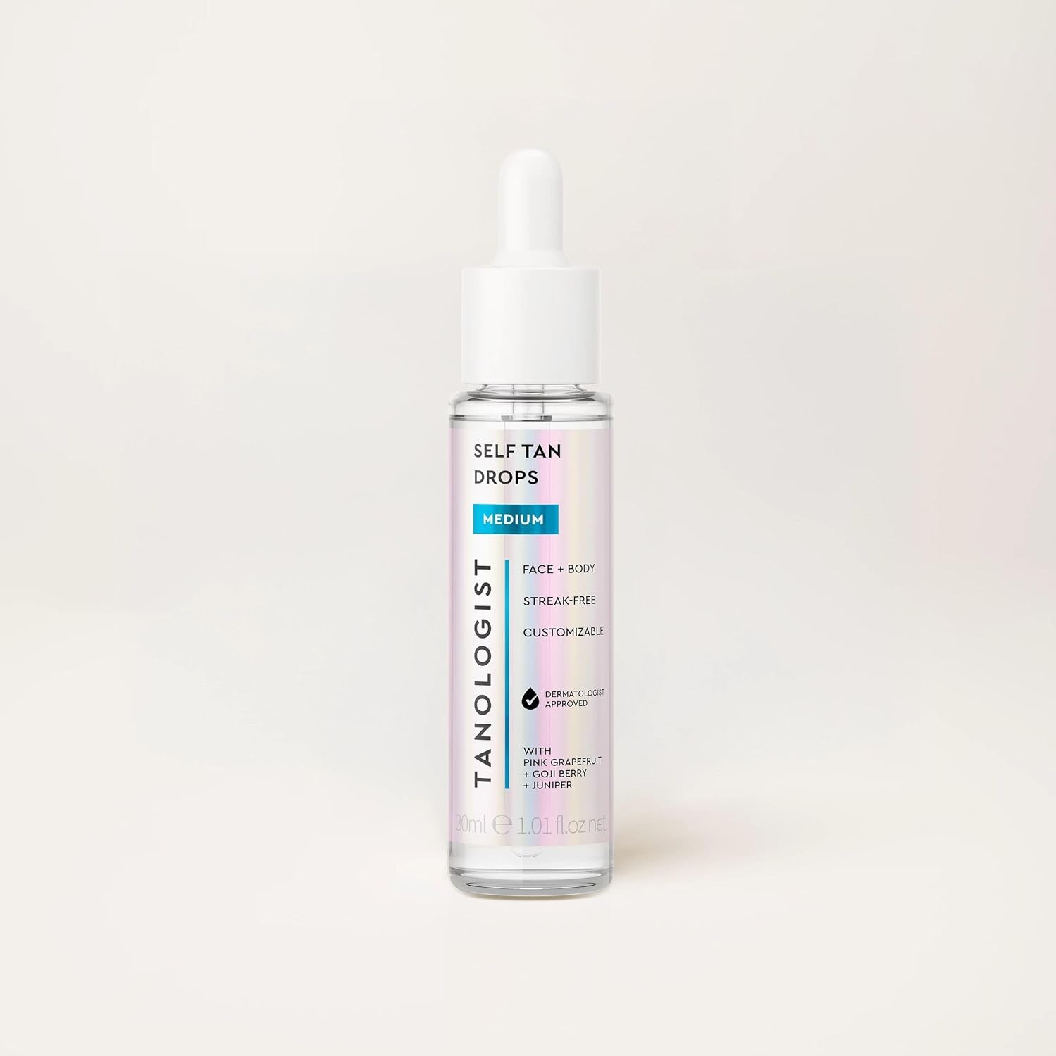 Face and Body Self Tan Drops, Medium - Bronzing Drops - Illuminating Self Tanning Drops, Natural Ingredients & Vegan - 1.01 Fl Oz