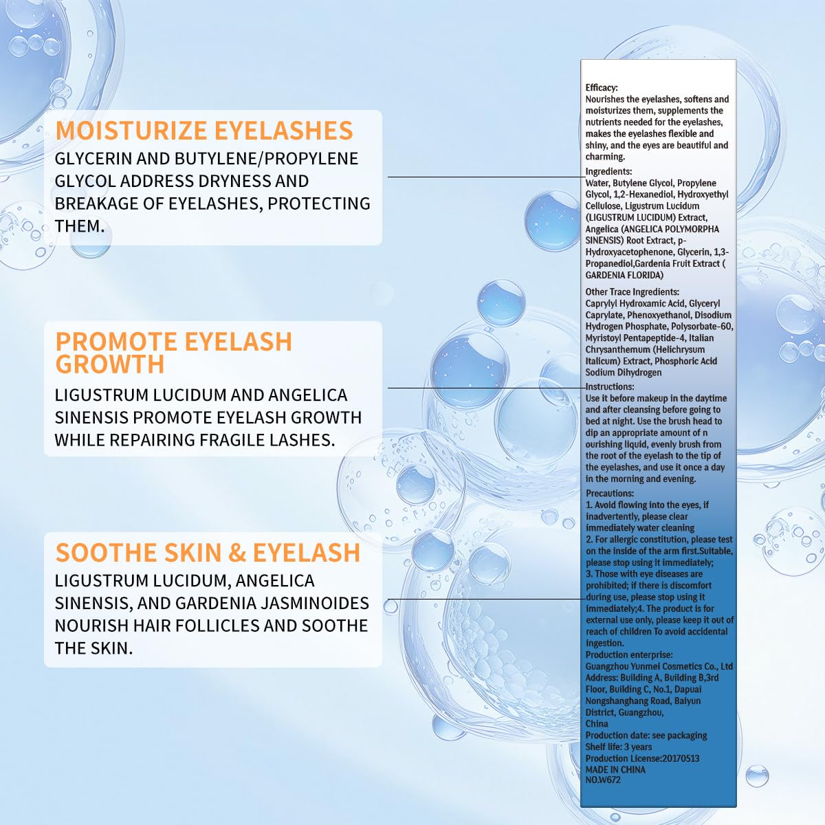 Lash Serum - Eyelash Growth Serum with Advanced Formula to Boost Longer, Thicker Fuller Looking Lashes Nourishing Lash for Eyelash Growth Vegan & Cruelty-Free for Sensitive Eyes 4Ml