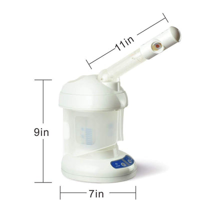 Professional Facial Steamer Ozone Mini Spa Face Steamer Design for Personal Care Use at Home or Salon, White (BB-09)
