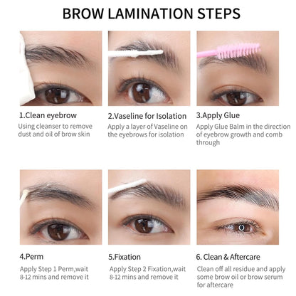 Lash Lift Kit - Eyelash Lift Lotion,  Brow Lamination and Lash Perm Solution for Curling Lashes to Get Supermodel Eyes, Long-Lasting and Easy to Use at Home Multipurpose Lash Perm Kit