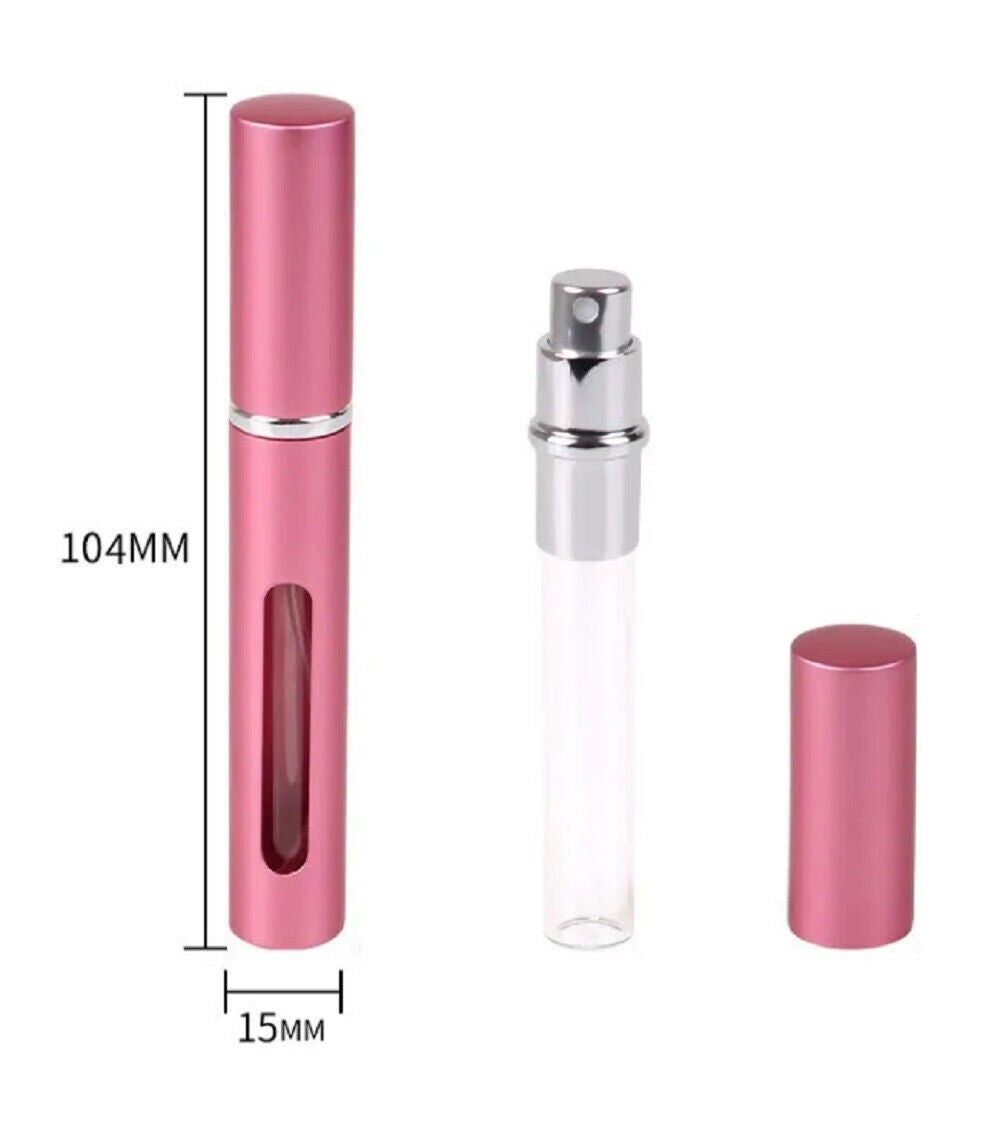 7 Pack 10Ml Perfume Atomizer Bottles Refillable Travel Spray Pump Set Leakproof