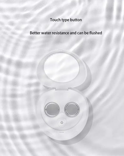 Portable Contact Lens Cleaner 100Khz Mini Ultrasonic Cleaner for Contact Lenses Cleaning