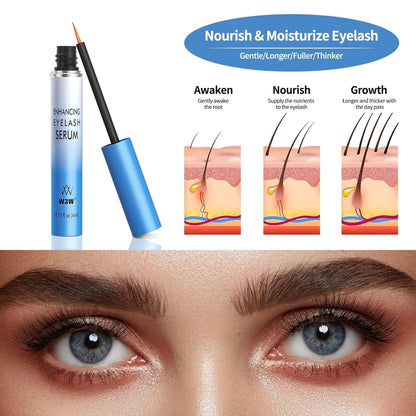 Lash Serum - Eyelash Growth Serum with Advanced Formula to Boost Longer, Thicker Fuller Looking Lashes Nourishing Lash for Eyelash Growth Vegan & Cruelty-Free for Sensitive Eyes 4Ml