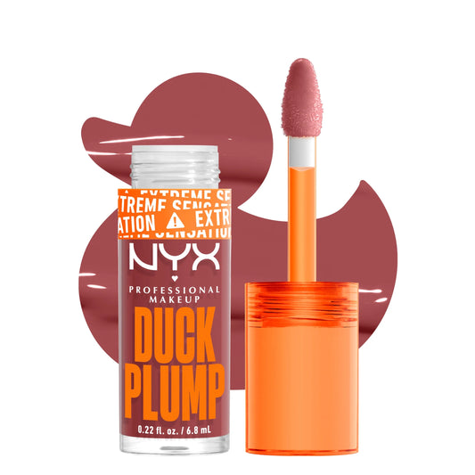 Duck Plump Extreme Sensation Lip Plumping Gloss, Mauve Out of My Way, 0.23 Fl Oz
