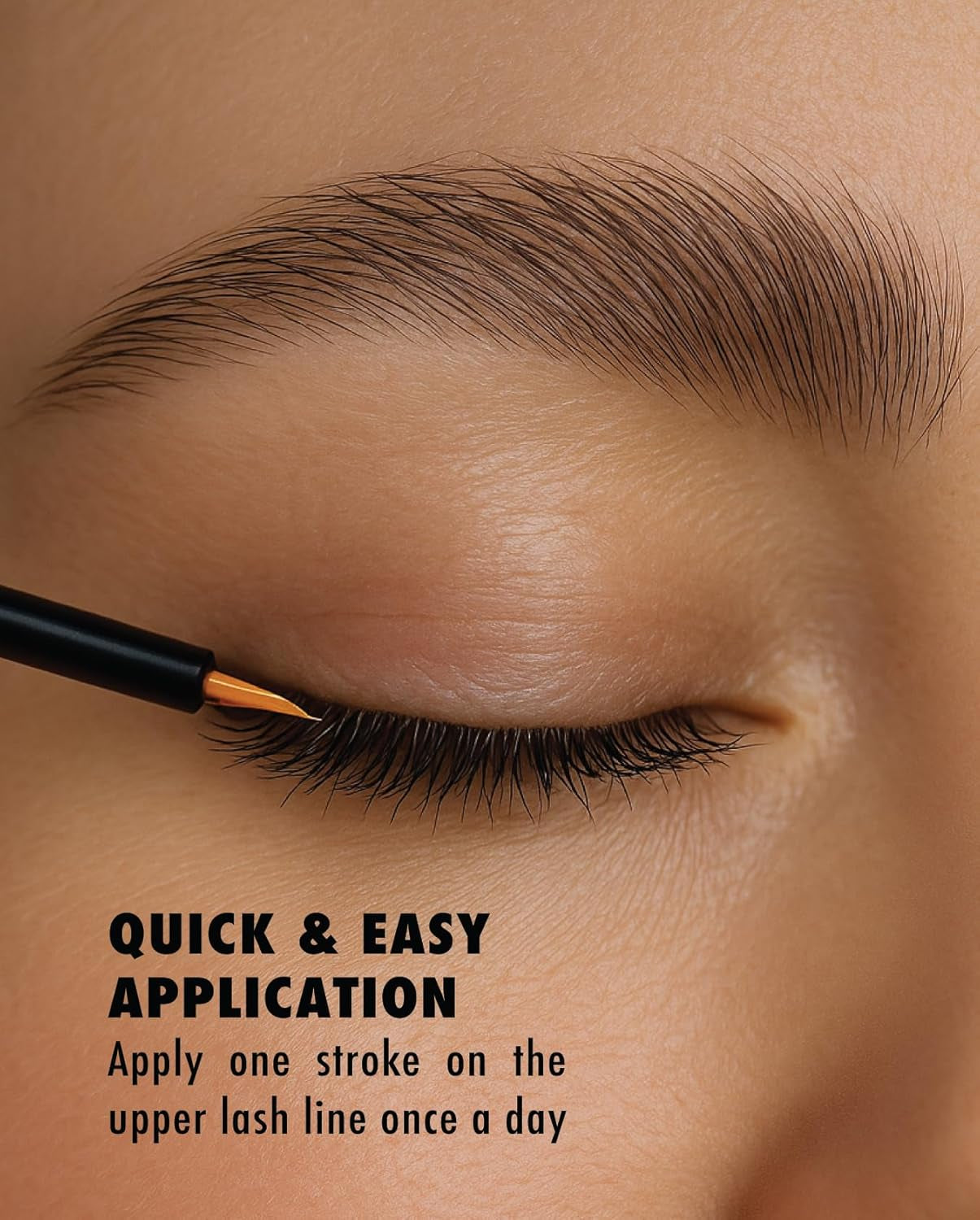 | Eyelash Growth Serum | Natural Lash Enhancer for Longer, Thicker Healthier Lashes | Gentle Effective Lash Growth Serum | Oil Free Lash Booster 3Ml