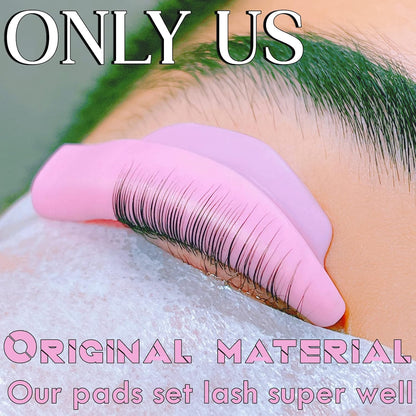 Eyelash Perm Silicone Pads - 23 Piece Reusable Lash Lift Shields for Different Length Eyelashes