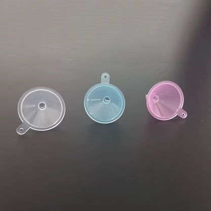 10PCS Mini Plastic Funnels for Perfume Diffuser Bottle Small Mouth Liquid Oil Funnels Laboratory Supplies Tools