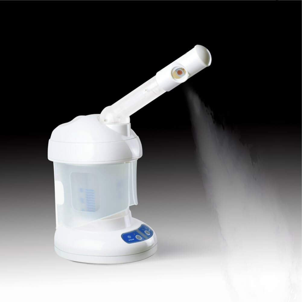 Professional Facial Steamer Ozone Mini Spa Face Steamer Design for Personal Care Use at Home or Salon, White (BB-09)