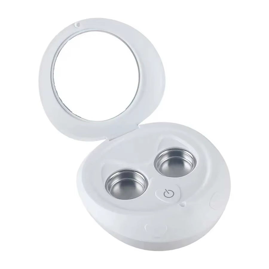 Portable Contact Lens Cleaner 100Khz Mini Ultrasonic Cleaner for Contact Lenses Cleaning