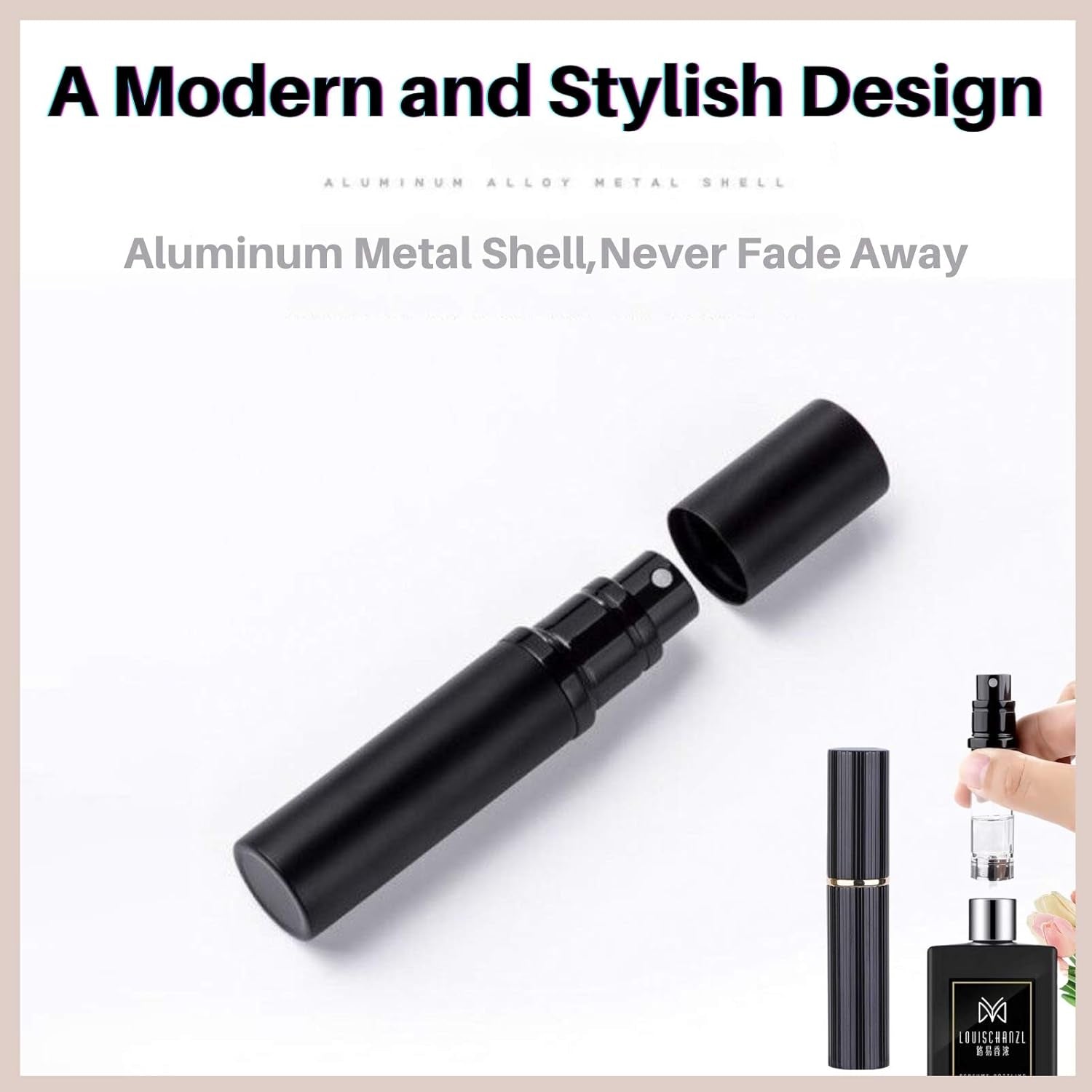 Portable Mini Refillable Perfume Atomizer Bottle Empty Pocket Size Cologne Sprayer for Travel
