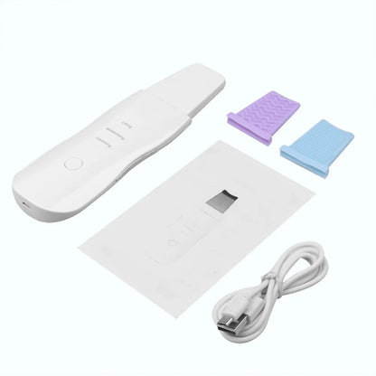 Ultrasonic Skin Scrubber Scrubber Deep Vibrate Facial Cleaner Shovel Face Scrubber Peeling Black Head Remover Facial Massager