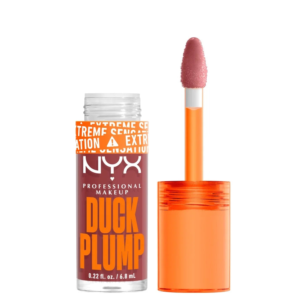 Duck Plump Extreme Sensation Lip Plumping Gloss, Mauve Out of My Way, 0.23 Fl Oz