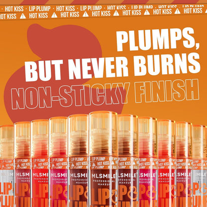 Duck Lip Plumper Extreme, Hydrating Plumping Booster Moisturizing Volumizing Lip Gloss, HOT KISS, Voluminous Lip Filler Plumper High-Shine Lip Plumper Gloss Vegan Lip Makeup(06#)