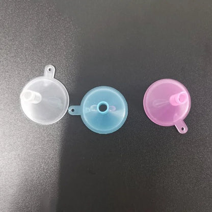 10PCS Mini Plastic Funnels for Perfume Diffuser Bottle Small Mouth Liquid Oil Funnels Laboratory Supplies Tools