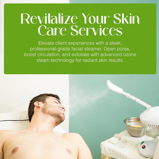 - Basic Digital Ozone Facial Steamer, Facial Steamer for Esthetician, with Silent Timer, Digital Controls & Aromatherapy, Facial Steamer Professional Grade, with Stand, 20 Lbs