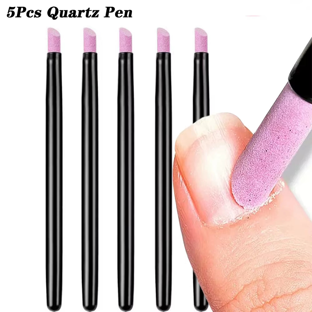 3-In-1 Cuticle Oil Pen Cuticle Pusher Nail Pen Dead Skin & Cuticle Remover Pen Nail Oil Pen with Ceramic Tip for Nails Care
