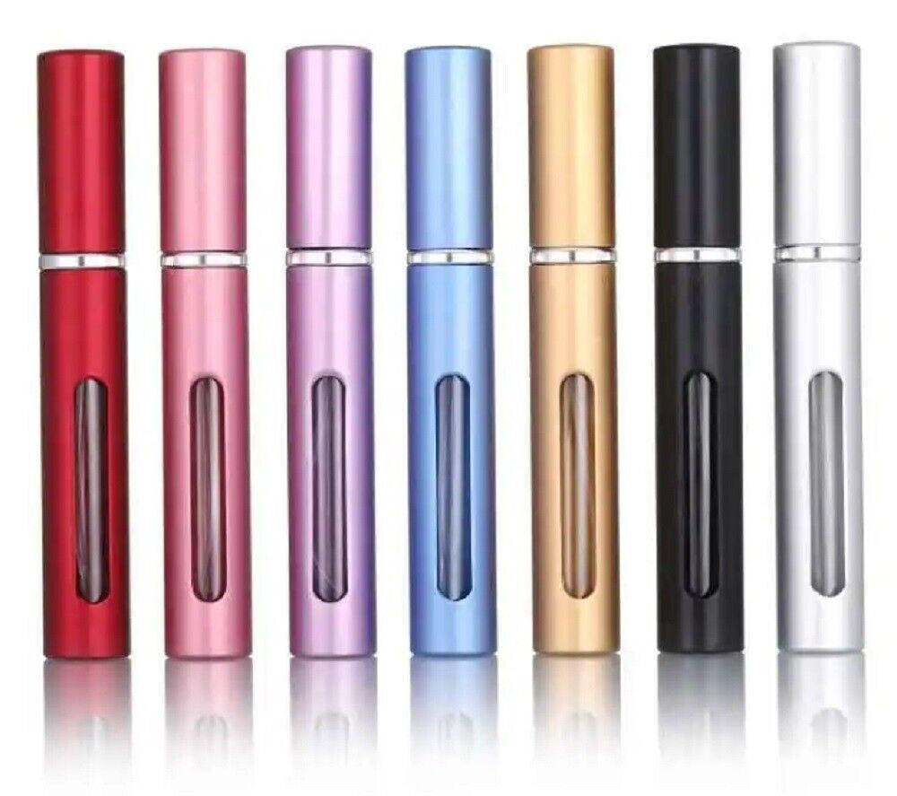 7 Pack 10Ml Perfume Atomizer Bottles Refillable Travel Spray Pump Set Leakproof